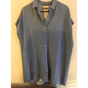 Zara blue oversized tunic